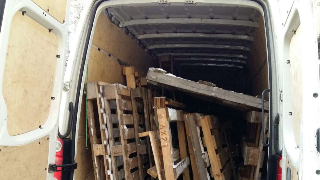 Holzpaletten zur Verwertung