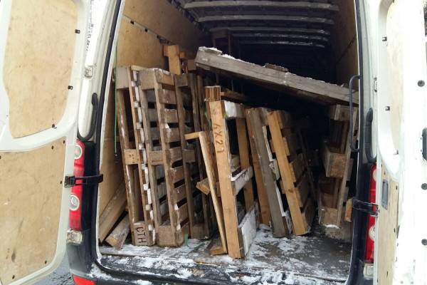 Paletten am selben Tag abgeholt