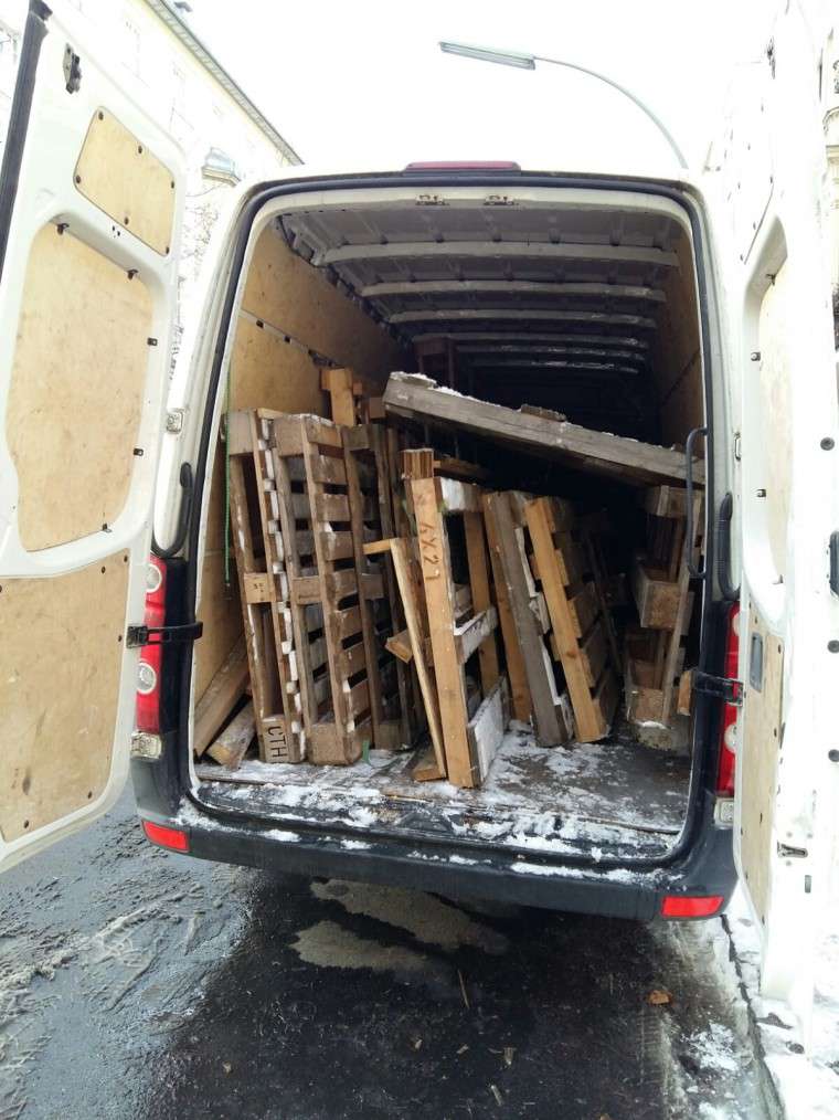 Paletten am selben Tag abgeholt